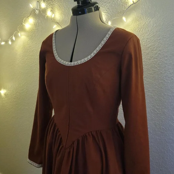 Handmade Linen Fall Dress • open to trades - Picture 5 of 8